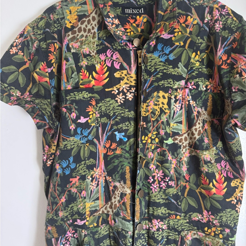 Mixed by Nasrin Jumpsuit in Jungle